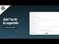 How to Add Tax ID Legal Info to Invoices - Autodots System Tutorial
