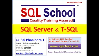 SQL Server T SQL Training MS SQL 2019 Version