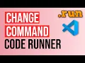 How to change Code Runner commands for compiling any programming language - VS Code tutorial