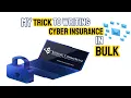 My Trick to writing Cyber Insurance in Bulk