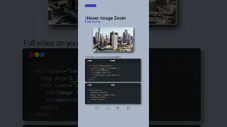 Easy HTML CSS Hover Zoom with Overlay Tutorial