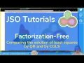 Julia tutorial on factorization-free methods with JuliaSmoothOptimizers
