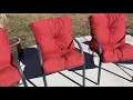Comfy Patio Chairs Cushions Review With Back Bottom Cushion