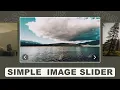 Simple Image Slider using HTML CSS and JavaScript Step By Step Tutorial