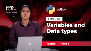 Types of Variables and Data Types Basics of Python Part 1 Data Science