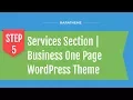 Step 5 Services Section Business One Page WordPress Theme