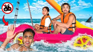 أخيراً.. رانيا دخلات لأعماق البحر مع التوأم🥶🌊 (تقلبات بينا الدراجة المائية 💔)