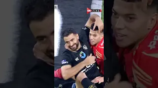 شوف اللي حصل بين إمام عاشور وحمزة المثلوثي في مباراة الأهلي والزمالك بنهائي كأس السوبر المصري 