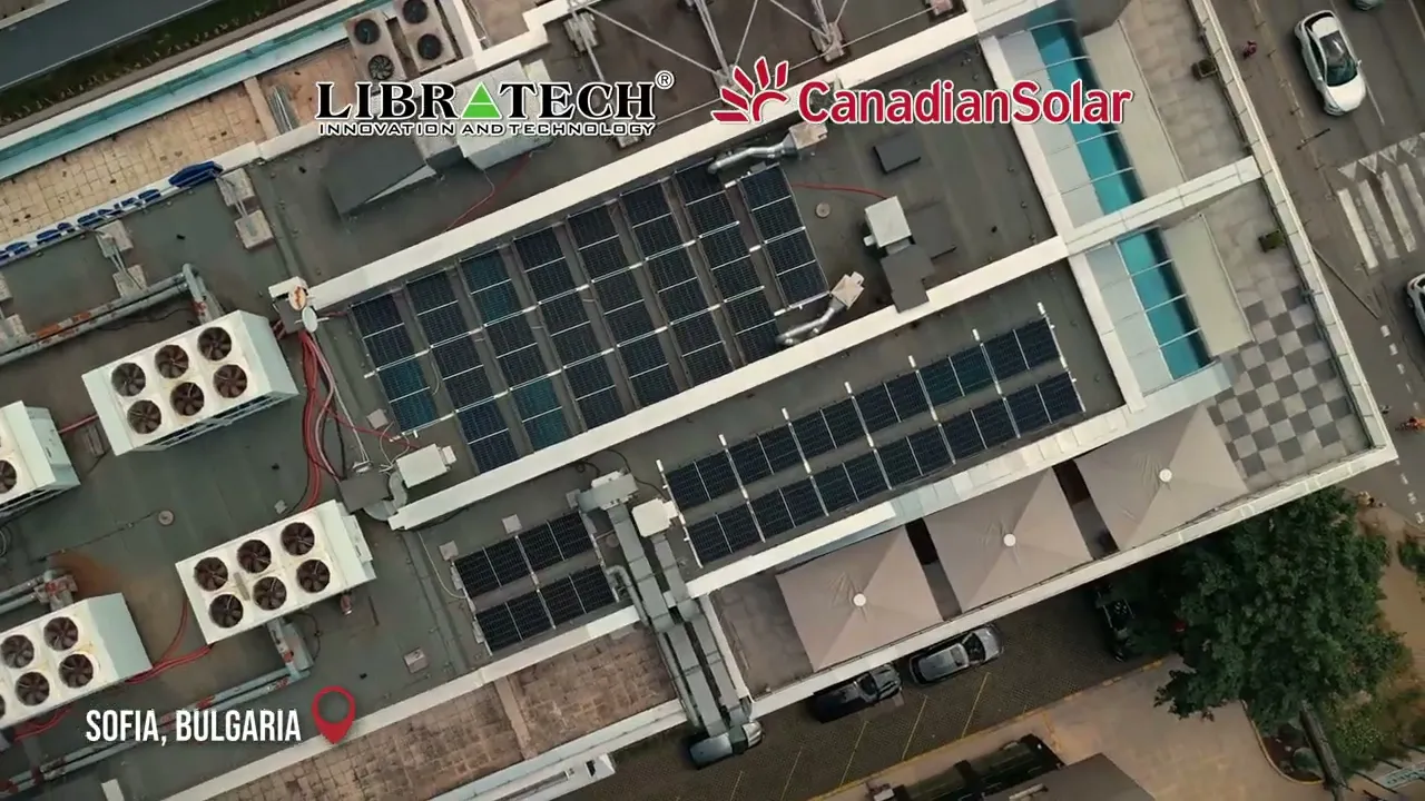 Корпоративно дрон заснемане | Libratech × Canadian Solar | Фотоволтаичен парк
