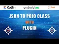 Json to Pojo class Model class with plugin in JAVA and KOTLIN android tutorial Infinite Code