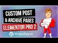 Custom WordPress Pages with Elementor Pro 2 0