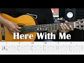 Download Lagu Here With Me - d4vd - Fingerstyle Guitar Tutorial + TAB \u0026 Lyrics