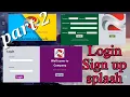 Login form signup form splash screen with mysql in java netbeeans part2
