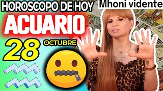 ACUARIO ♒️ URGENTE❗️💌NO DIGAS NADA A NADIE POR FAVOR🙏🏻🤐 Horóscopo De Hoy 28 De Octubre 2026 | Mhoni