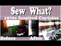 1970s Inspired Curtains - Design Thrift Flip Aesthetics