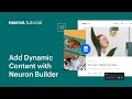 How to Add Dynamic Content in WordPress with Neuron Builder