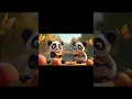 Panda Eats Peach P for Panda P for Peach