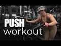 most G O A T E D push workout chest shoulders triceps at the gym