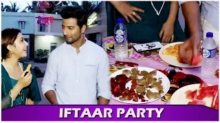 reem shaikh u0026 sehban azim aka kalyani u0026 malhar celebrate iftaar on set tujhse hai raabta