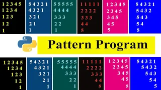 Number Pattern Part 3 Python Pattern Programs
