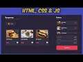Create Responsive Burger Store App Using Html Css and Javascript