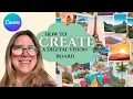 CREATE Your Dream Digital TRAVEL Vision Board with Canva