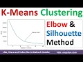 Elbow Method Silhouette Coefficient Method in K Means Clustering Solved Example by Mahesh Huddar
