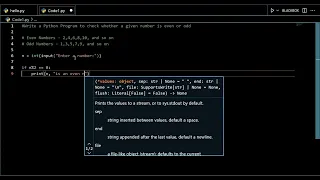 Python Code 1 Even or Odd Program Using If-Else Modulus Operator cs - unlocked