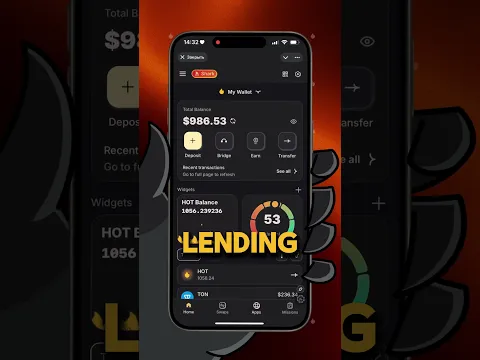 How to earn RHEA points in HOT Wallet