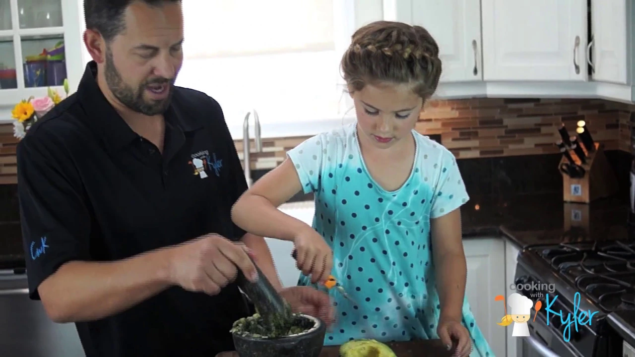 Easy Guacamole Recipe made with a Kid