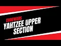 YAHTZEE UPPER SECTION