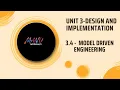 3 4 - Model Driven Engineering in software engineering