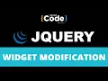 Widget Modification in jQuery How To Modify A Widget In jQuery jQuery Tutorial SimpliCode