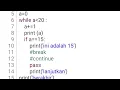 PEMROGRAMAN KOMPUTER python while loop pertemuan 7