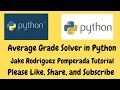 Average Grade Solver in Python