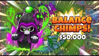 50000 SPARE World s Easiest Balance CHIMPS Guide BTD6 No Abilities or RNG