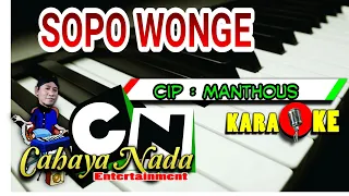 Download SOPO WONGE - KARAOKE cover ( LANGGAM , GENDING ) MP3