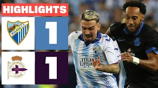 MÁLAGA CF 1 - 1 RC DEPORTIVO | RESUMEN LALIGA EA SPORTS