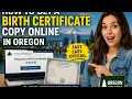 How to get a birth certificate copy online in Oregon