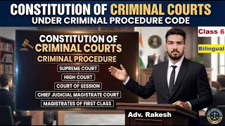 Constitution of Criminal Courts - Class 6 | Adv. Rakesh Sir