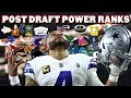 Very Honest Post Draft NFL Power Rankings