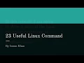 23 Basic Linux Command for Beginners