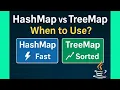 When would you use a HashMap vs a TreeMap in Java