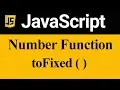 toFixed Method in JavaScript Hindi