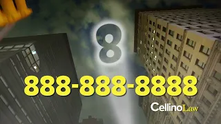 Cellino Law Bat Signal Commercial Car Crash Call Cellino 888-888-8888