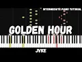 Download Lagu JVKE - Golden Hour (Intermediate Piano Tutorial)