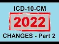 ICD-10-CM 2022 Guidelines Changes