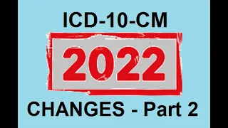 ICD-10-CM 2022 Guidelines Changes