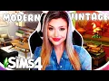 Modern Vs Vintage Traditional APARTMENT RENOVATIONS Sims 4 Build Challenge