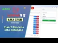 Laravel AJAX CRUD Insert Data Save Form Data Without Reload